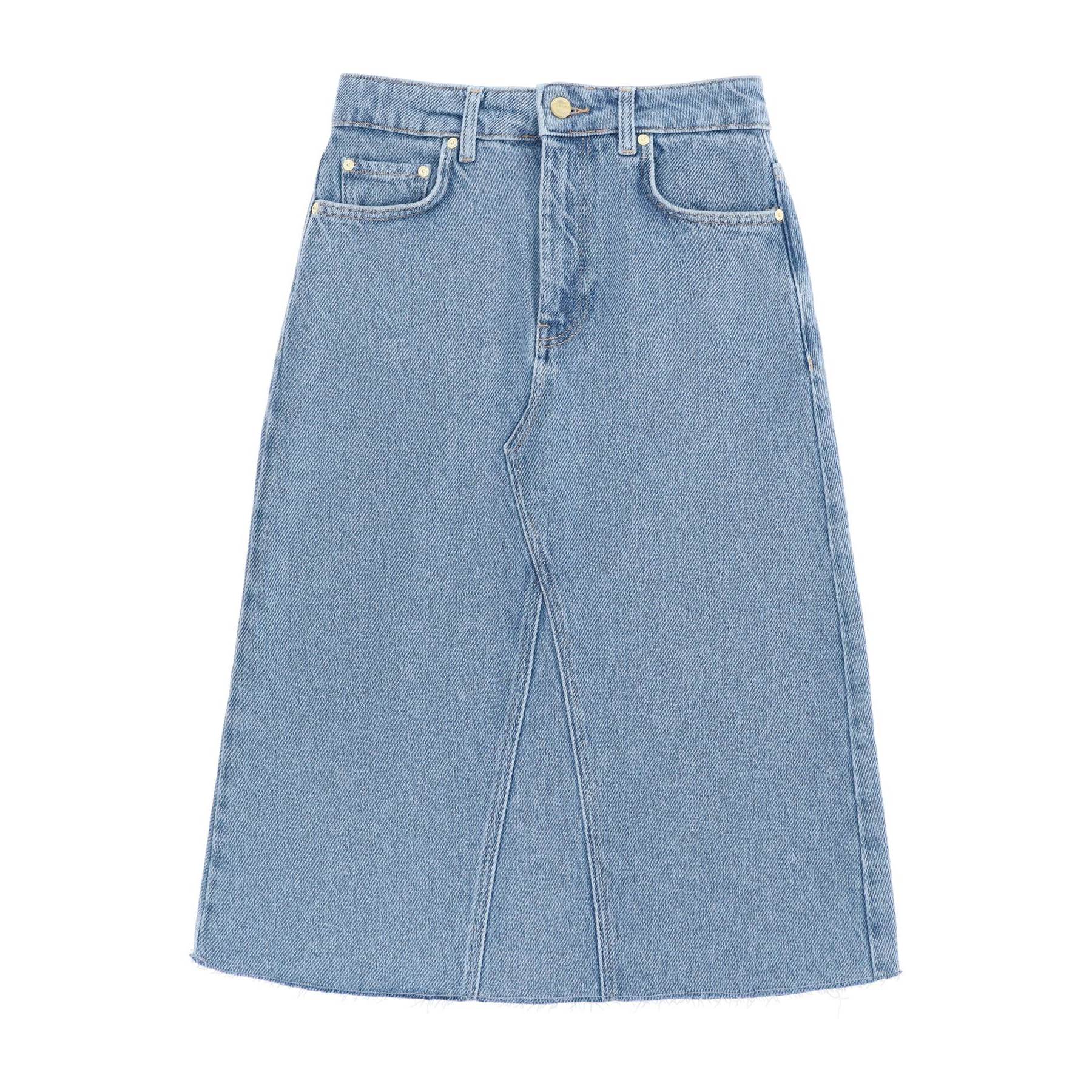 Ganni Denim Midi Skirt
